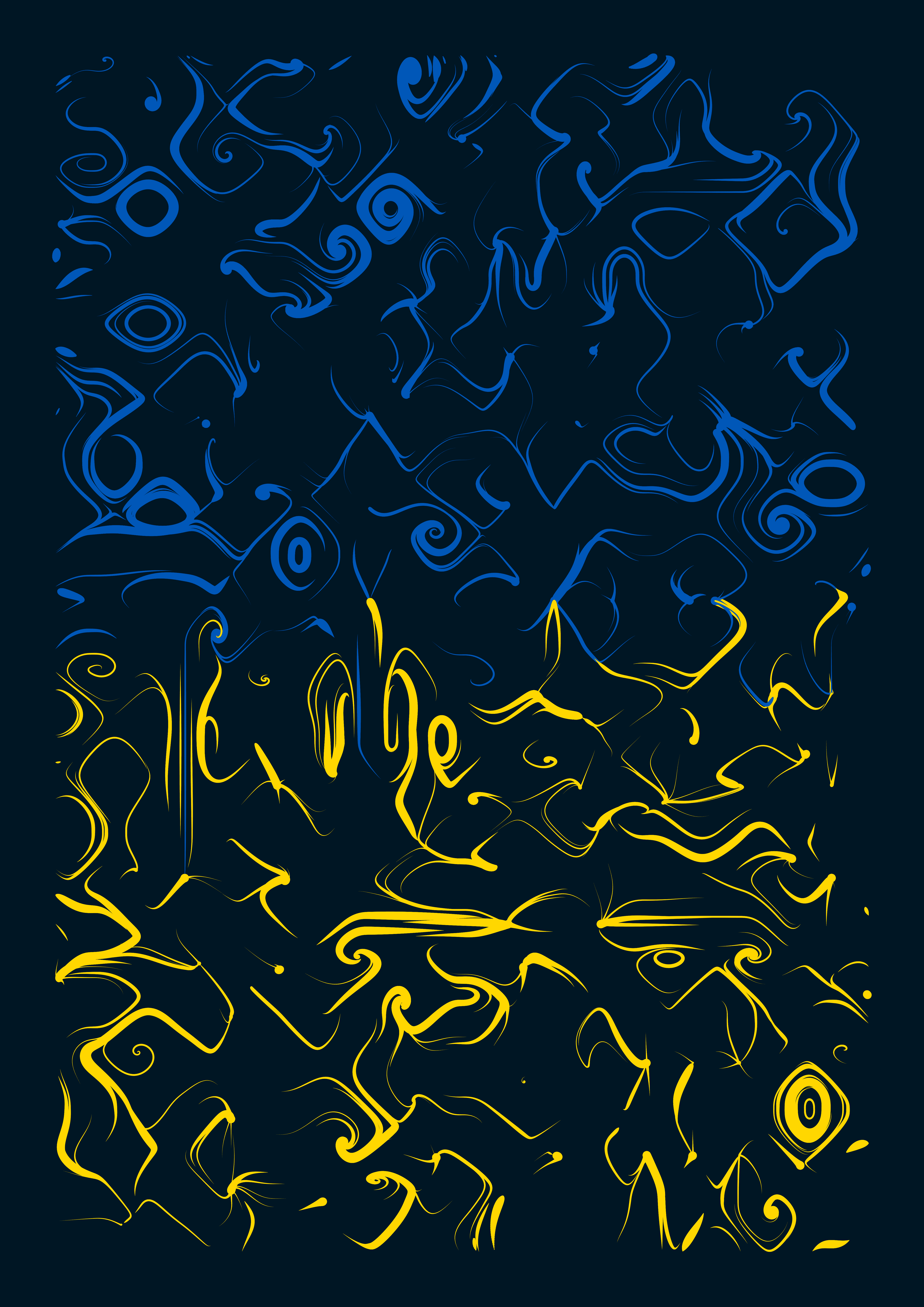 smooth swirling art based on Perlin noise