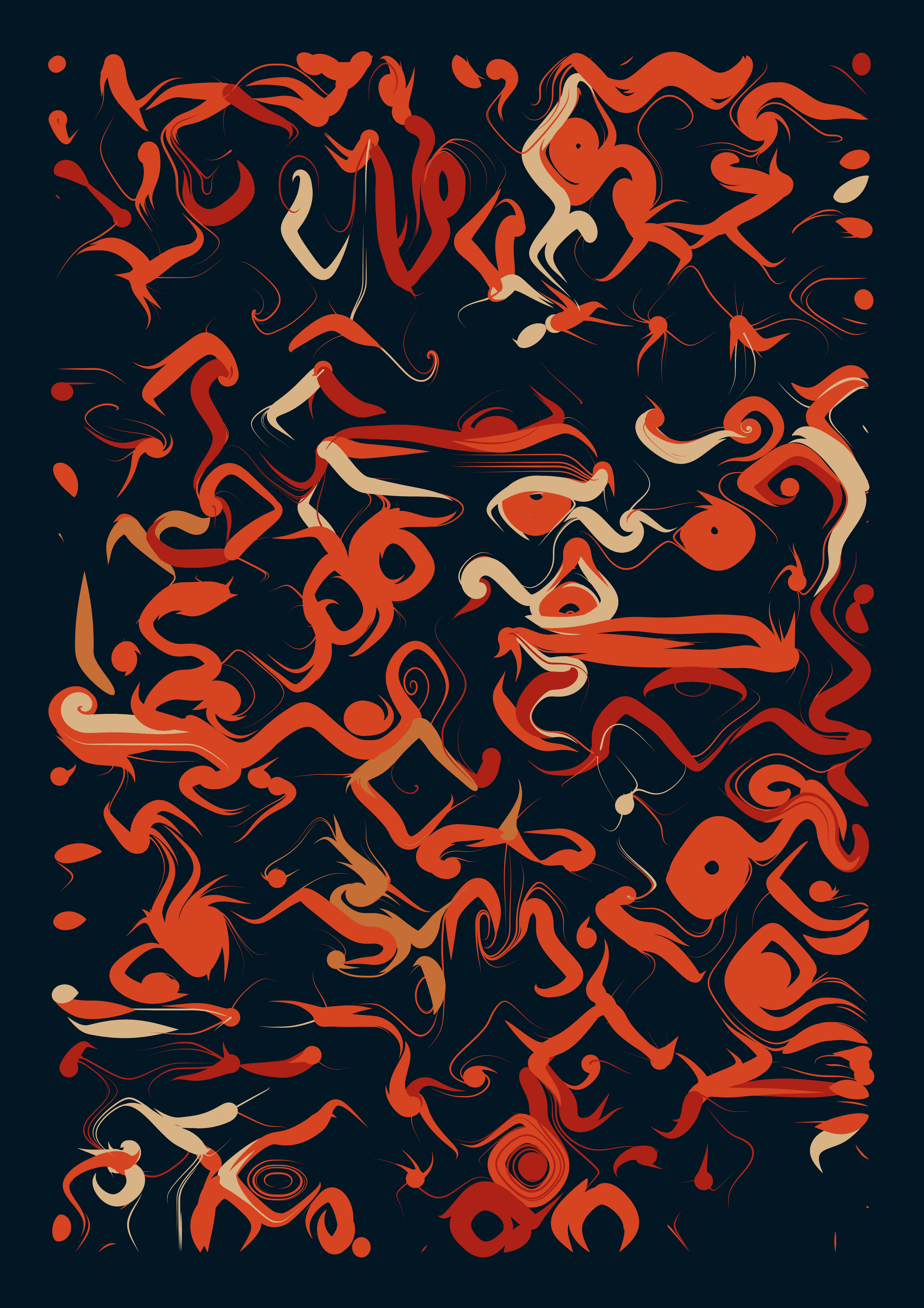 smooth swirling art based on Perlin noise