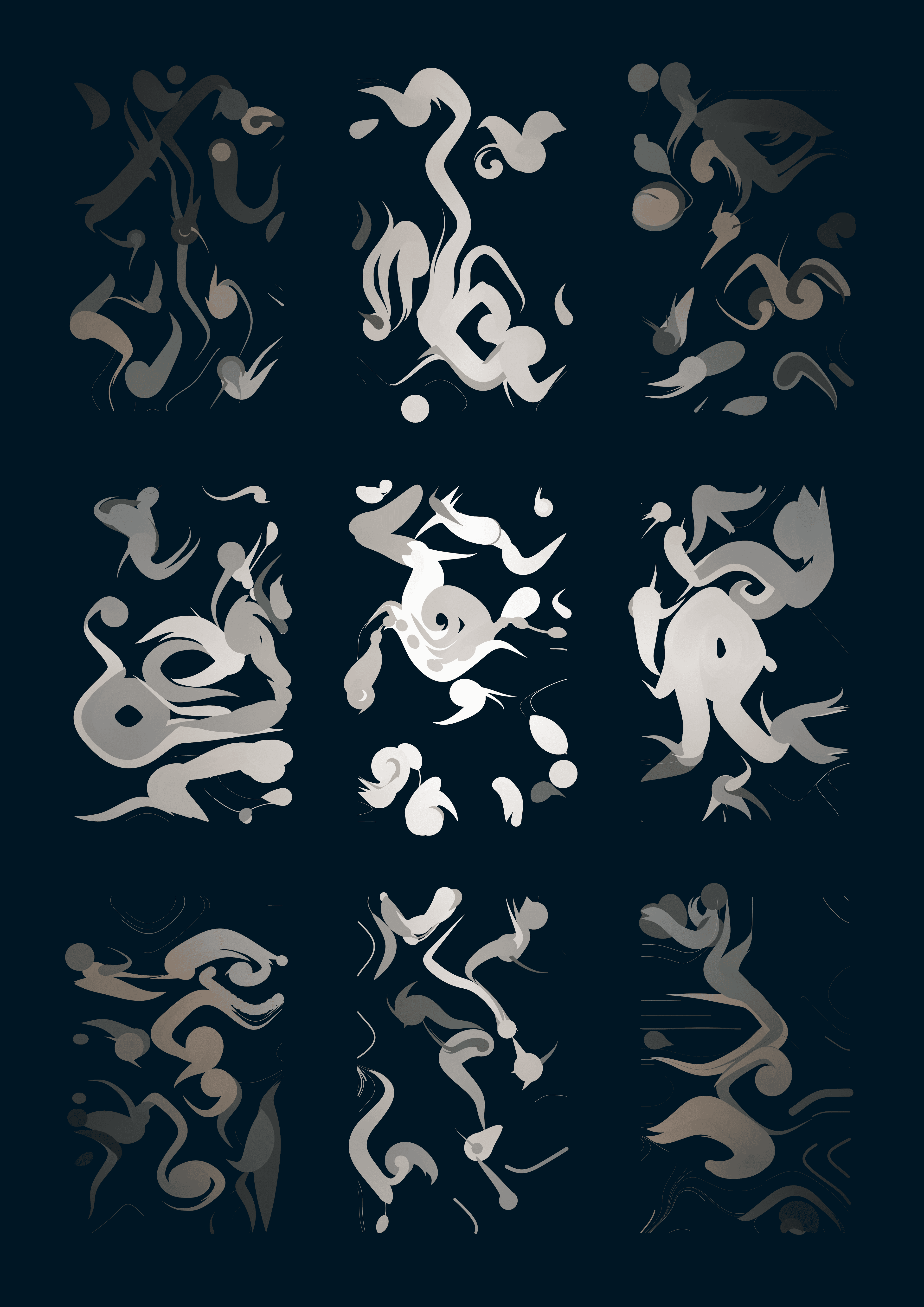 smooth swirling art based on Perlin noise
