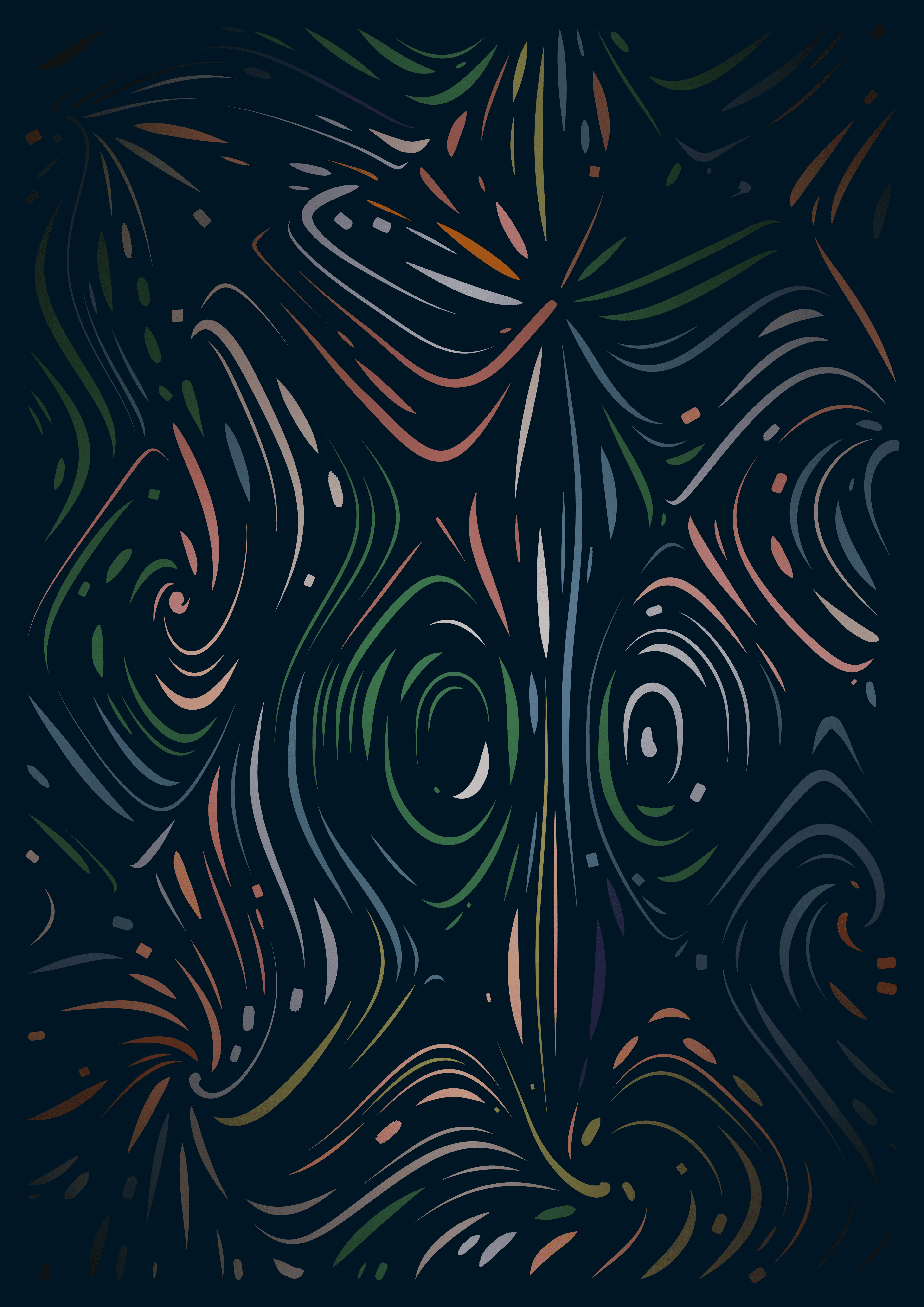smooth swirling art based on Perlin noise