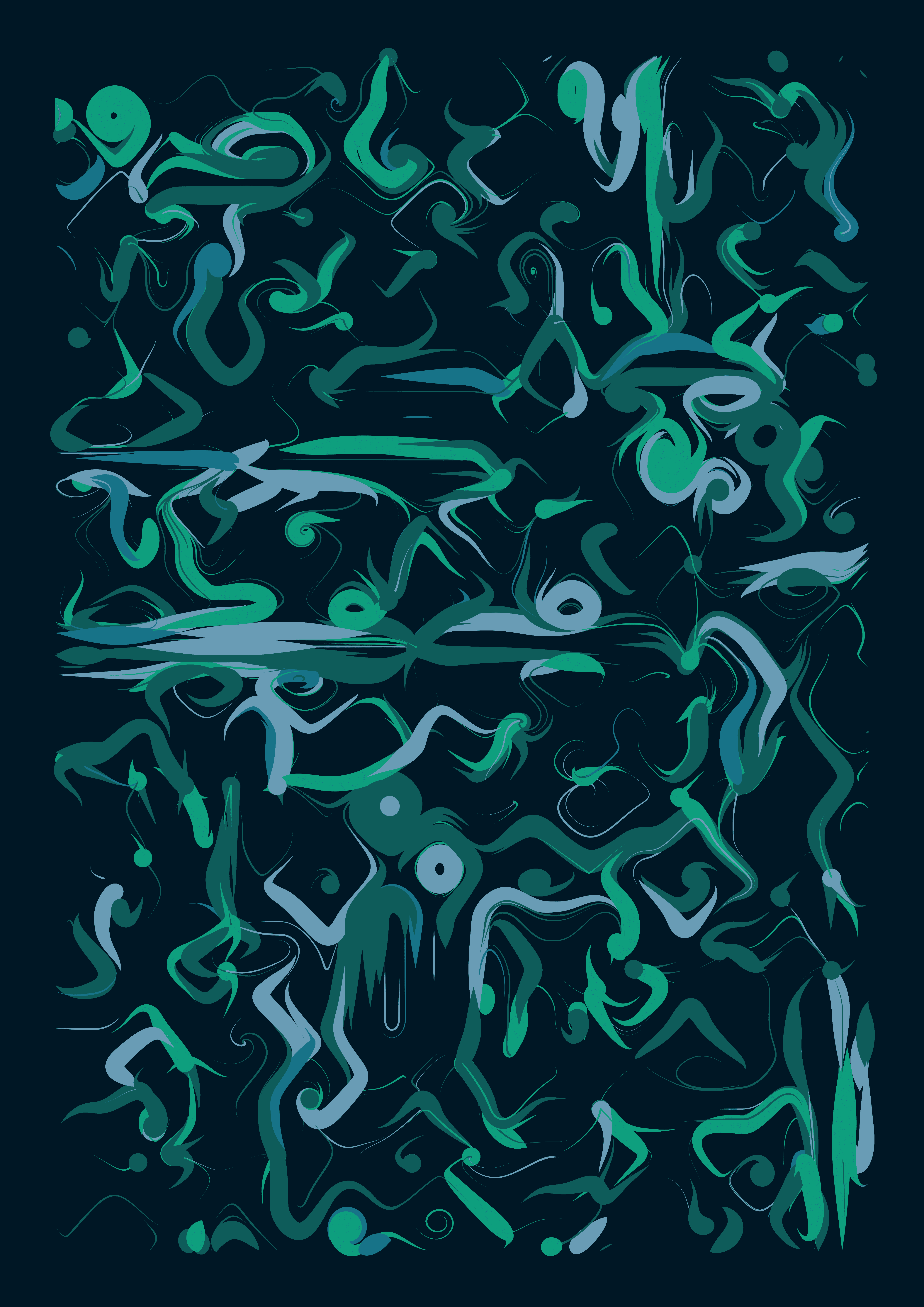 smooth swirling art based on Perlin noise